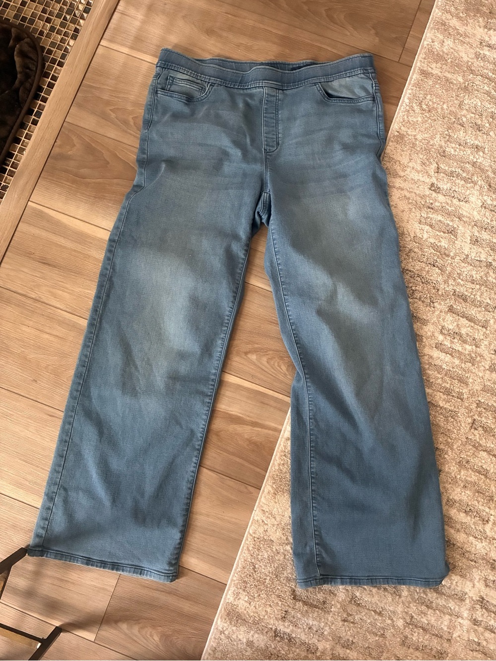 J. Jill Light Blue Wide-Leg Jeans pure Jill denim 5 pocket soft Medium 8 10